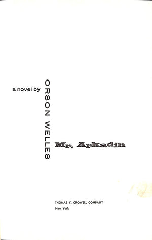 "Mr. Arkadin" 1956 WELLS, Orson