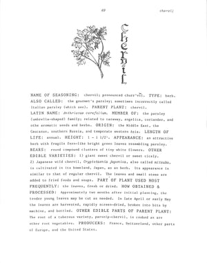 "A Worldly Taste Of Seasonings: Herbs & Flowers - Volume I" 1981 HARVEY, L. Wallace "