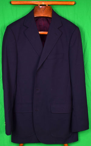 "O'Connell's x Southwick Super 120s Worsted Wool Navy Blazer w/ Stripe Lining" Sz 39L (SOLD)