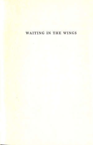 "Waiting In The Wings" 1961 COWARD, Noël (INSCRIBED)