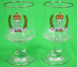 Pair of 1977 The Queen's Silver Jubilee Goblets