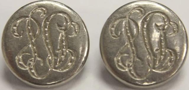 Pair of Monogram Initial Buttons