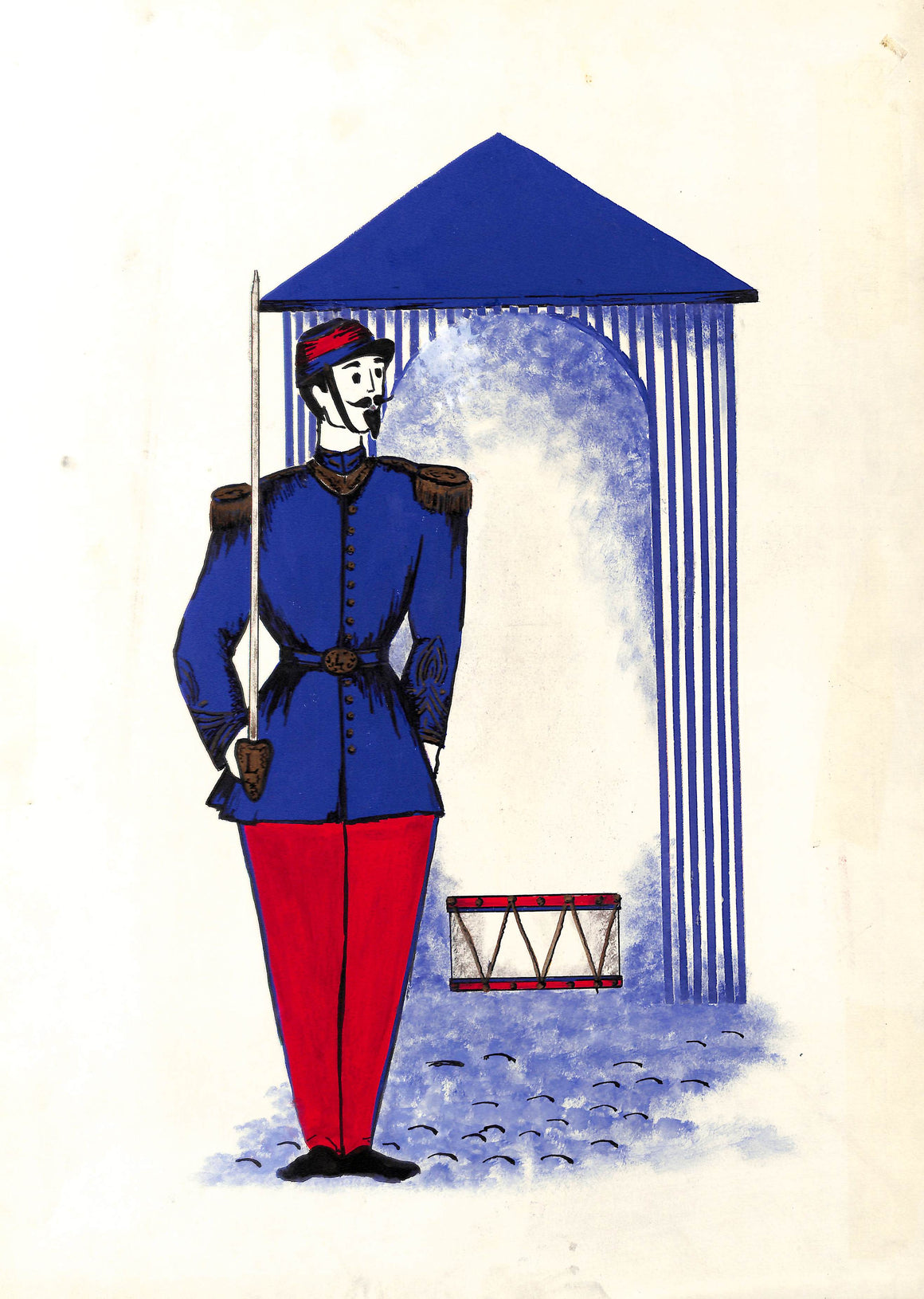Lanvin Of Paris Original c1950s Advertising Watercolor Artwork