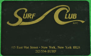 Ultra-Rare Surf Club Member's Card c1982
