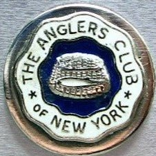 "Anglers' Club Of New York Navy Motif c1980s Member's Tie" (SOLD)
