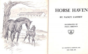 "Horse Haven" 1956 CAFFREY, Nancy