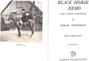 "Black Horse Nemo And Other Memories" 1957 TEICHMAN, Oskar