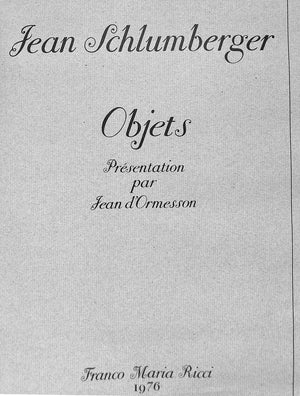 "Bijoux Et Objets De Jean Schlumberger" 1976 VREELAND, Diana [Bijoux] / d'ORMESSON, Jean [Objets]