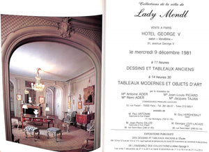 "Collections De La Villa De Lady Mendl" 1981 TAJAN, Ader Picard