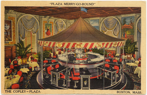 Copley Plaza Hotel Merry-Go-Round Cocktail Napkin