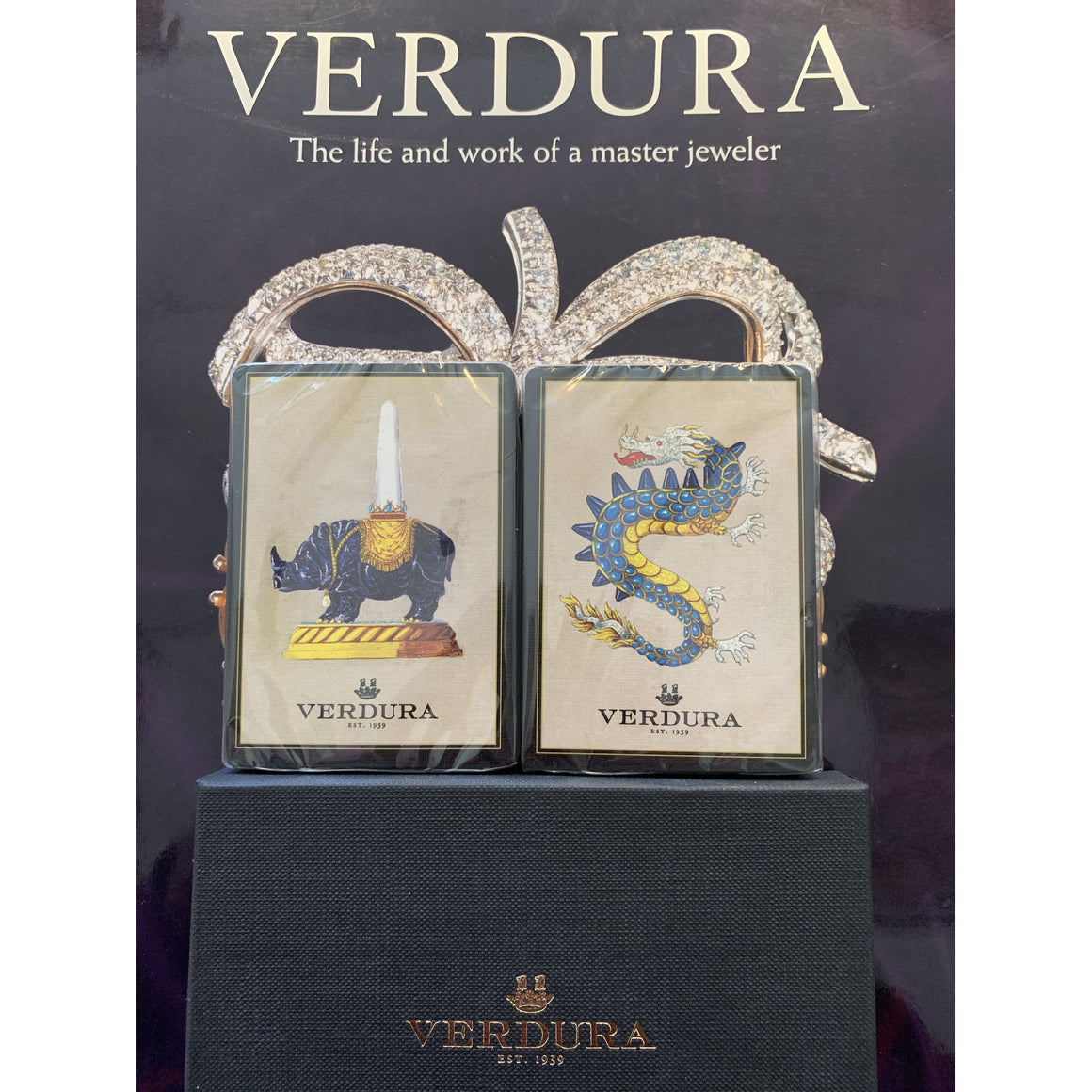 "Verdura Twin Sealed Deck Of Boxed Playing Cards" (SOLD)