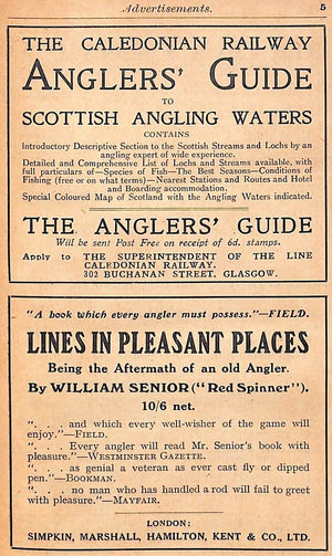 "The Angler's Diary And Tourist Fisherman's Gazetteer" 1921 SHERINGHAM, H.T.