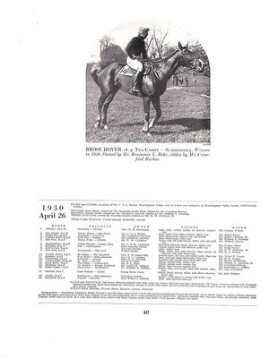 "Maryland Hunt Cup Supplement To The Sportsman 1931"