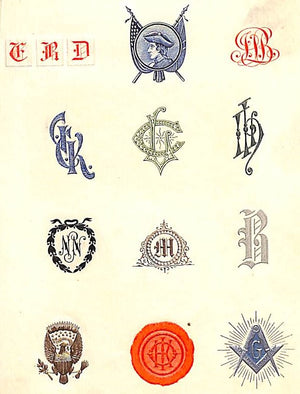 "Engraved Monograms, Crests, Schools & Colleges c1911 Album"