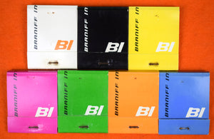 Set Of 7 Braniff International Matchbooks (New/ Unstruck)