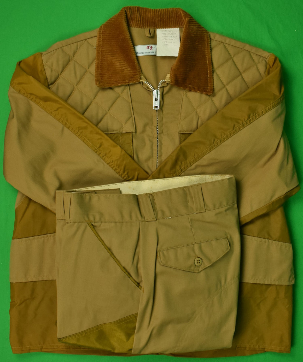 "Abercrombie & Fitch Game Bird 2pc Hunting/ Shooting Suit" Sz: Medium 40-42