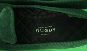 "Rugby Ralph Lauren Green Velvet Griffin 'R' Slippers" Sz: 12 (US)/ 11 (Euro) (SOLD)