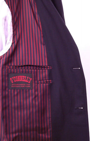 "O'Connell's x Southwick Super 120s Worsted Wool Navy Blazer w/ Stripe Lining" Sz 39L (SOLD)