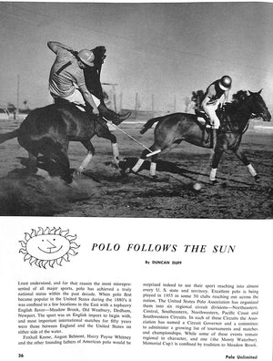 "Polo Unlimited Magazine" 1955