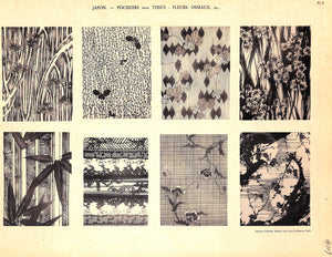 "Documents Decoratifs Pochoirs & Aquarelles Japonais" GUERINET, Armand [Editeur]
