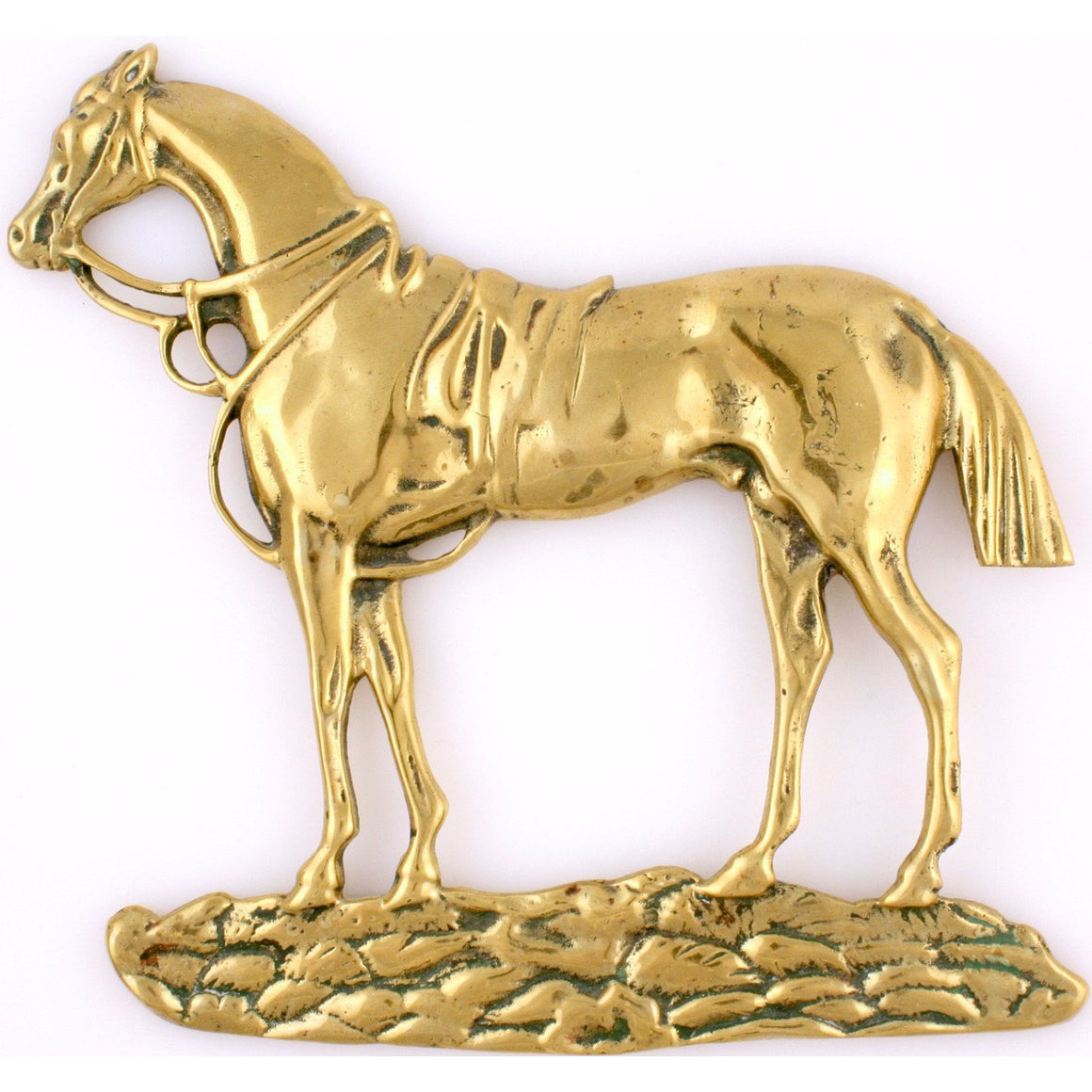 English Brass Racehorse Plaque
