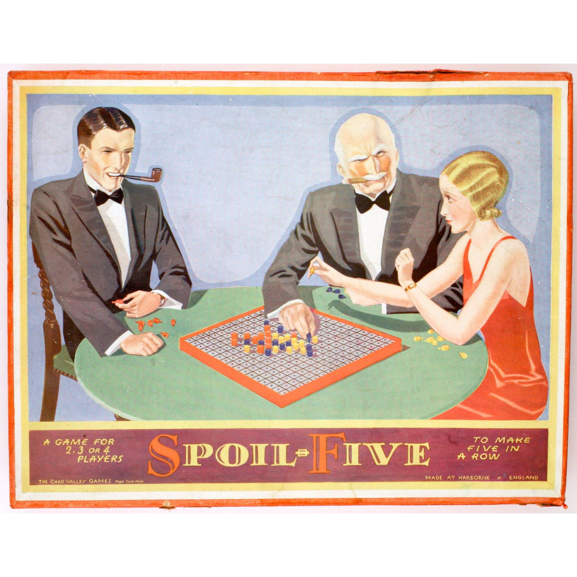 Vintage 'Spoil Five' Parlor Board Game