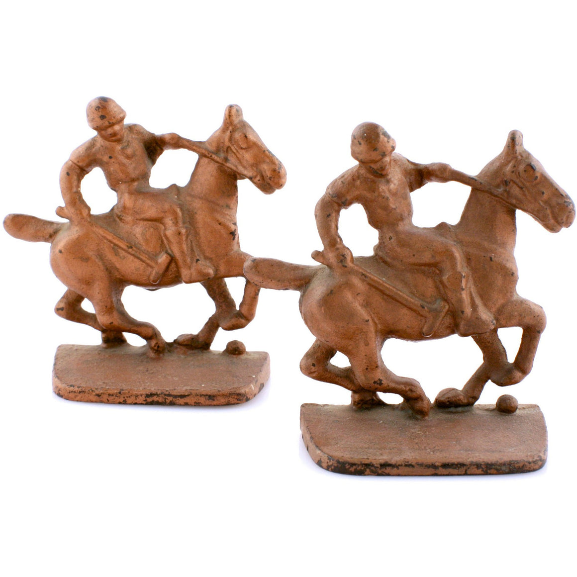 Polo Player Bronze Bookends