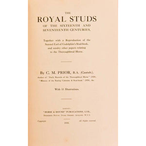 The Royal Studs of the Sixteenth and Seventeenth Century