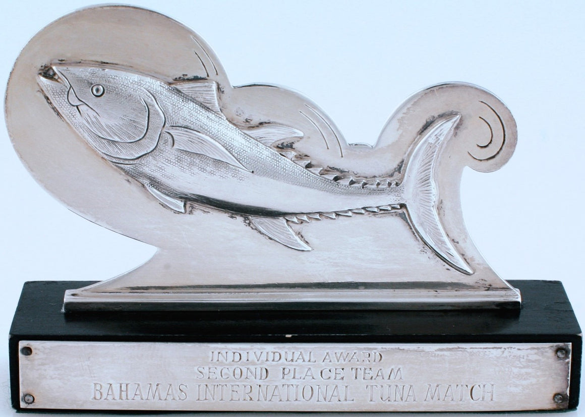"Mappin & Webb Sterling Silver Bahamas Intl. Tuna Match Angler's Trophy" (SOLD)