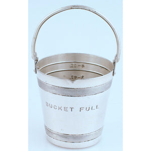 Napier Silver-Plate Bucket Full Measuring Cup