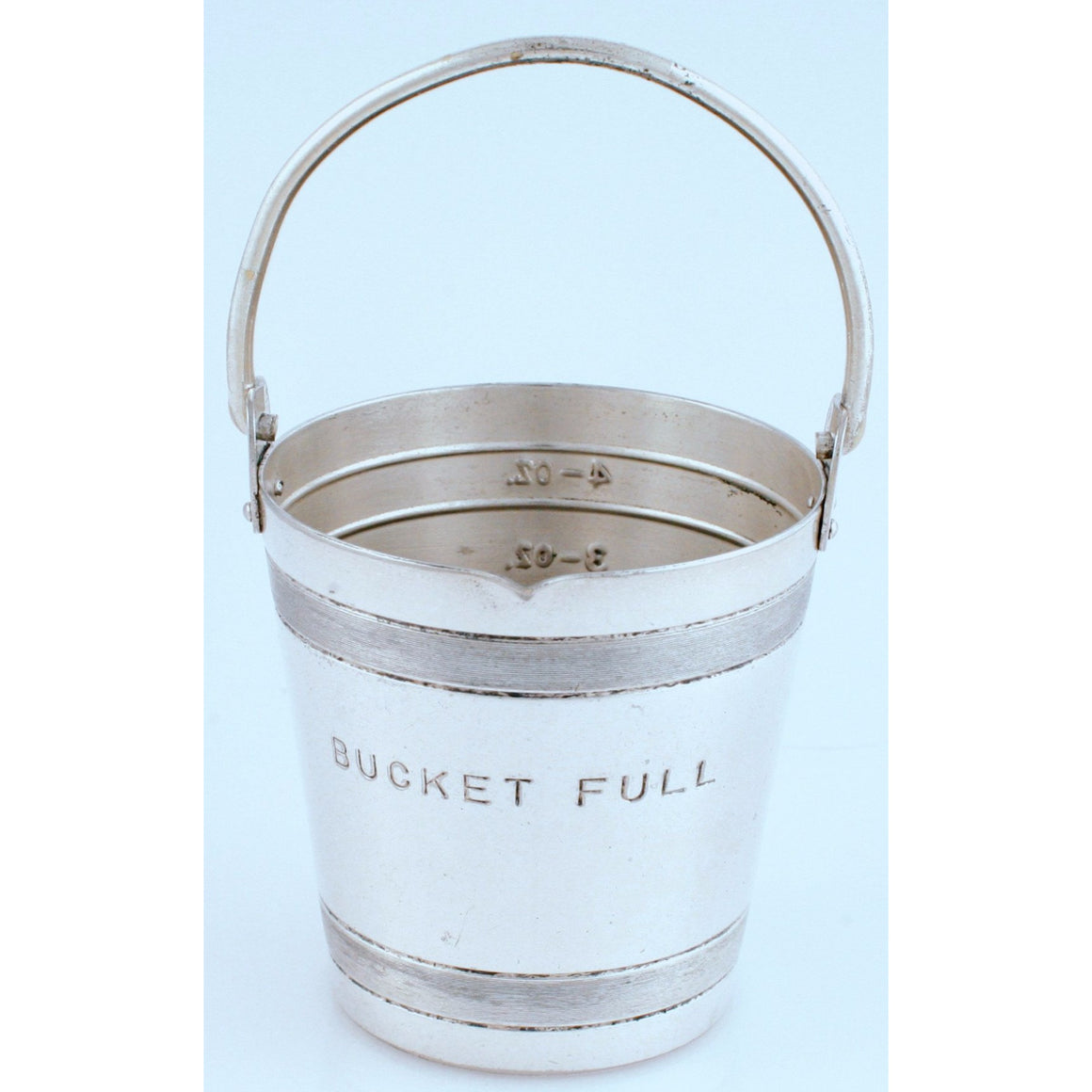 Napier Silver-Plate Bucket Full Measuring Cup