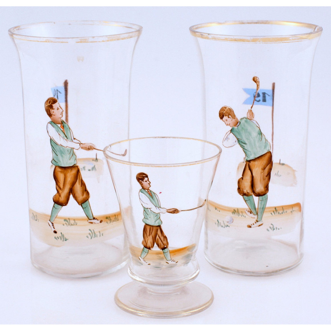 Set of 3 Golfer Glasses