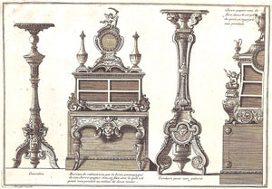 "Nouveaux Deisseins de Meubles et Ouvrages" c.1720 Andre Charles Boulle (SOLD)