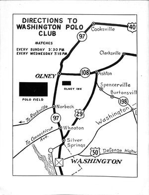 "Polo 1955: Washington Polo Club" 1955