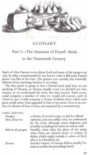 "Dumas On Food" 1978 DUMAS, Alexandre