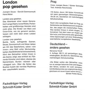 "London Pop Gesehen" 1969 SEUSS, Juergen